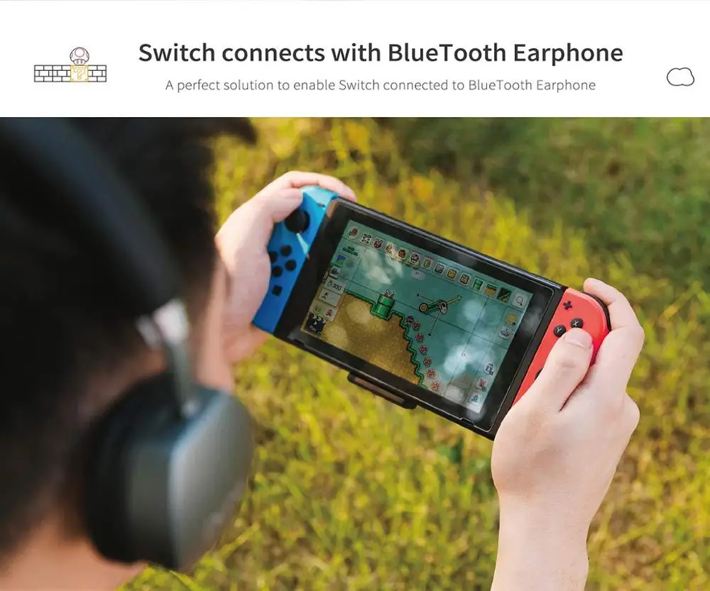 Беспроводной аудиоадаптер Route Air Bluetooth или передатчик type-C 5,0 для nintendo Switch, Switch Lite, PS4, PC ноутбуков [Enhanced]