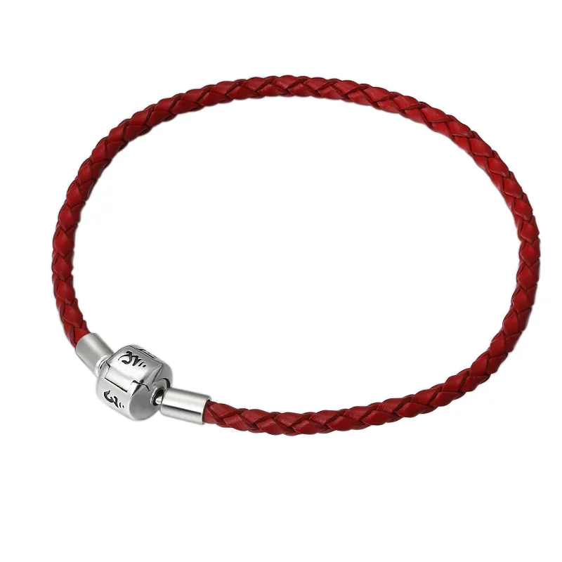 Подлинный 925 пробы серебряный модный мужской и женский браслет с шестью буквами