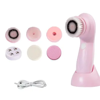 

6 in 1 Electric Facial Cleanser Face Cleaning Skin Pore Cleaner Body Cleansing Massage Beauty Massager