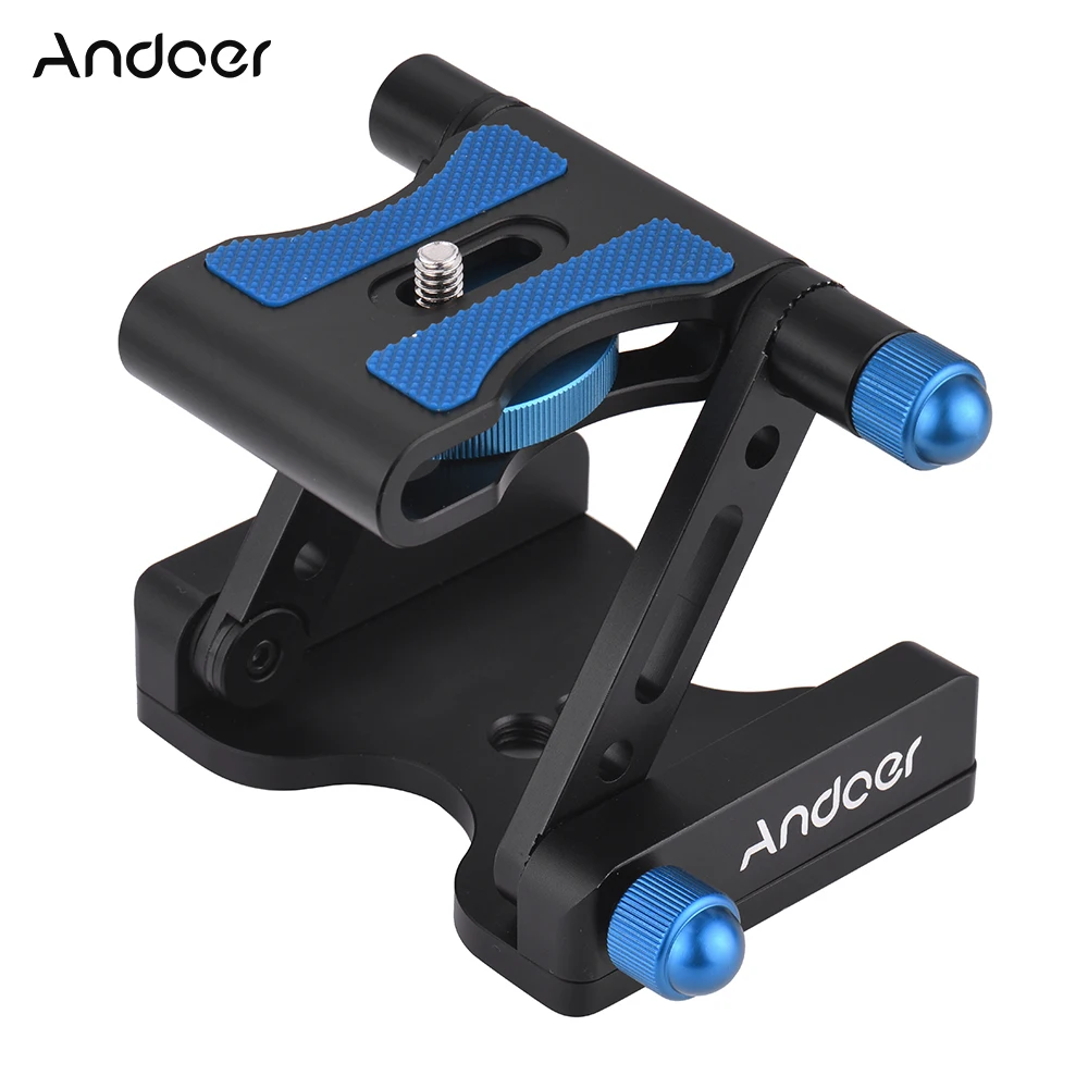 

Andoer Z-7 Aluminum Z-shaped Foldable Quick Release Plate Tilt Tripod Head for Canon Nikon Sony DSLR ILDC Camera Tripod Head