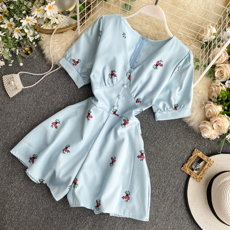 2020 Summer Korea Fashion Women Casual Romper Printed Jumpsuit High Waist Wide Leg Shorts H254 2020 Summer Korea Fashion Women Casual Romper Printed Jumpsuit High Waist Wide Leg Shorts H254