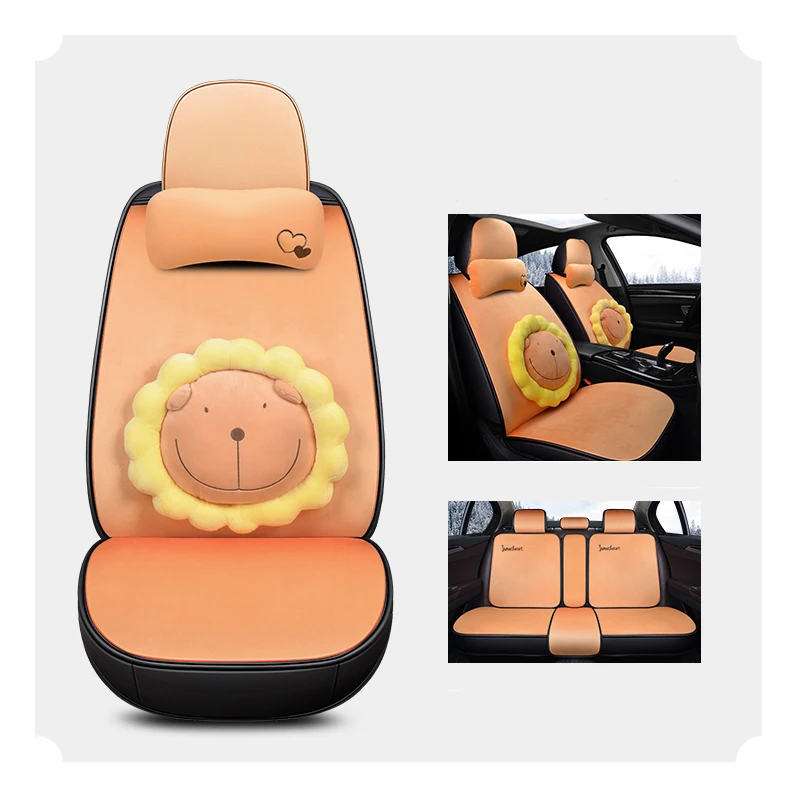 Orange Чехол для автомобильного сиденья, автомобильные чехлы для Nissan Almera N16 G15 Classic Altima JUKE Kicks LEAF Murano Z51 Navara D40 - Название цвета: Orange