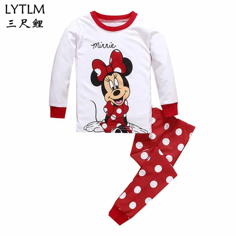 LYTLM Пижама с Микки Маусом для мальчиков, комплект одежды из 2 предметов комплект детской одежды для маленьких мальчиков, детские пижамы, комплекты детской одежды для сна из хлопка - Цвет: 074