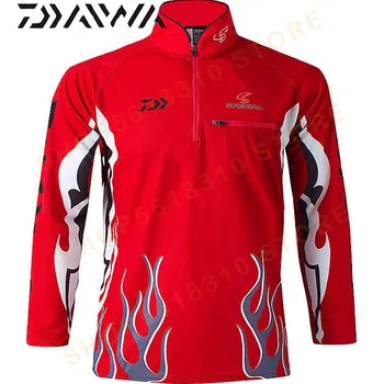 

New 2020 Brand Dawa Men Fishing Clothing UV Protection Moisture Wicking Breathable Fishing Clothes Long Sleeve Fishing Shirt
