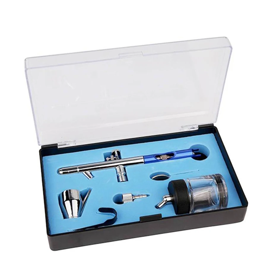 VEDA Mehrzweck-Präzisions-Dual-Action-Airbrush mit Siphonzufuhr, 0,35 mm Spitze, 3/4 Unzen Flasche, 1/6 Unzen Farbbecher, Cutaway-Griff, Airbrush – Detail 4