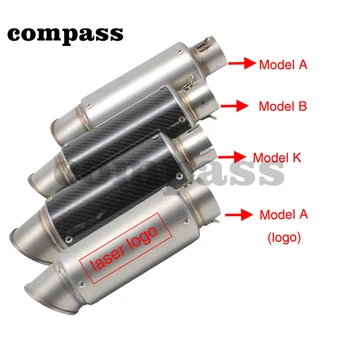 

Motorcycle Motorbike carbon Fiber Exhaust Echappement Eoto Muffler Pipe Racing CB190R CBR650F XMAX S1000XR TRK502 CBR