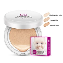 BIOAQUA piel de bebé cojín de aire BB CC crema maquillaje blanqueamiento corrector Base de ácido hialurónico líquido Base cosméticos 15g TSLM1