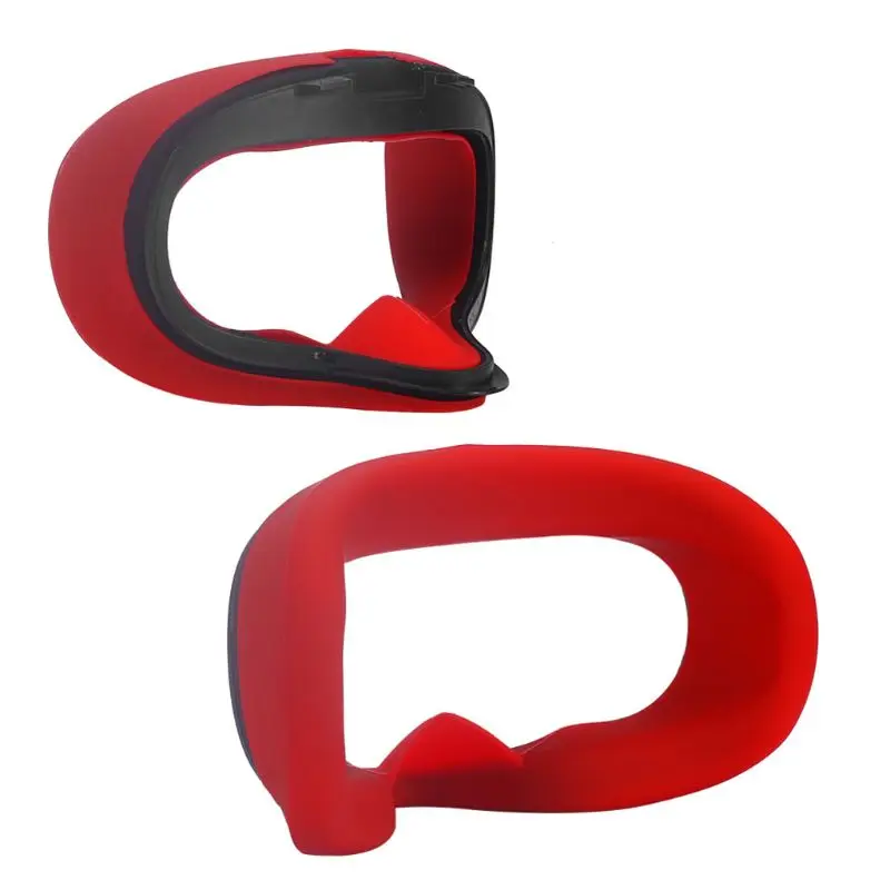 RED Мягкий силиконовый чехол-маска для глаз против пота для Oculus Quest VR Glasses - Цвет: RED