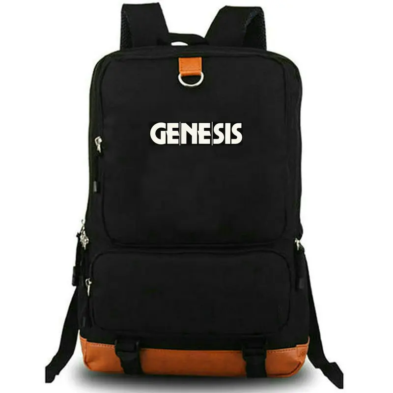 Genesis Backpack The Hits Schoolbag Band Rucksack Art Rock Satchel