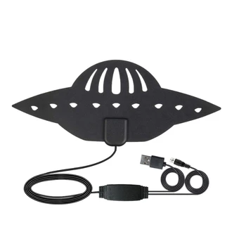 

UFO Shape 960Miles 4K HDTV Antenna with Signal Receiver Amplifier 28DB High Gain Digital TV Antenna FM/VHF/UHF Mini DVB-T