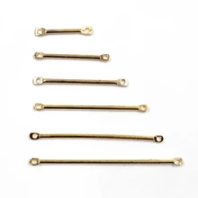 

50Pcs/Lot Double Cylinder Bar Earrings Connecting Rod Metal Ear Hook Clip For DIY Earring Pins Jewelry Findings