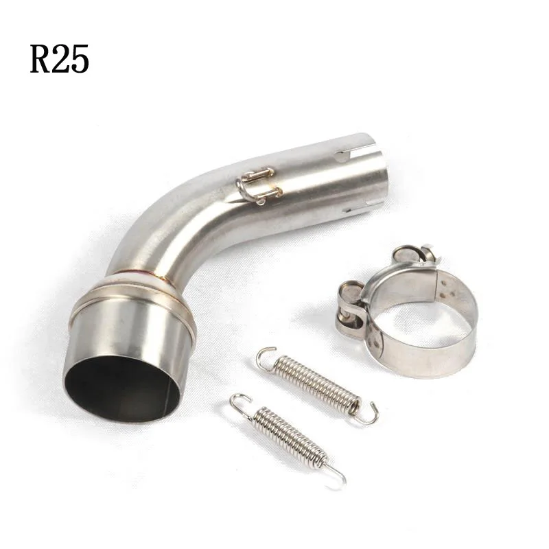 Stainless Steel Motorcycle Exhaust Mid Connect Link Pipe Adapter For Yamaha YZF 