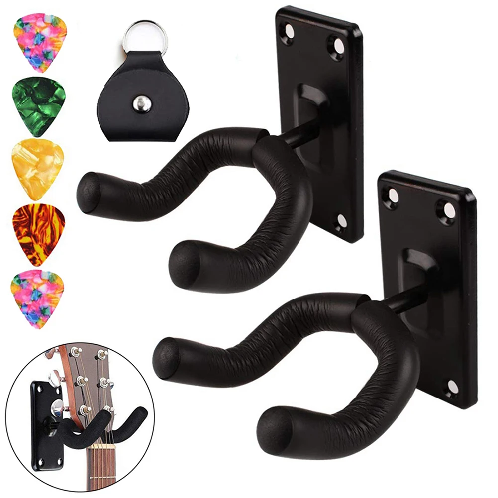 Wall Mounted Guitar Hanger Hook Bass Mandolin Banjo Ukulele Holder 