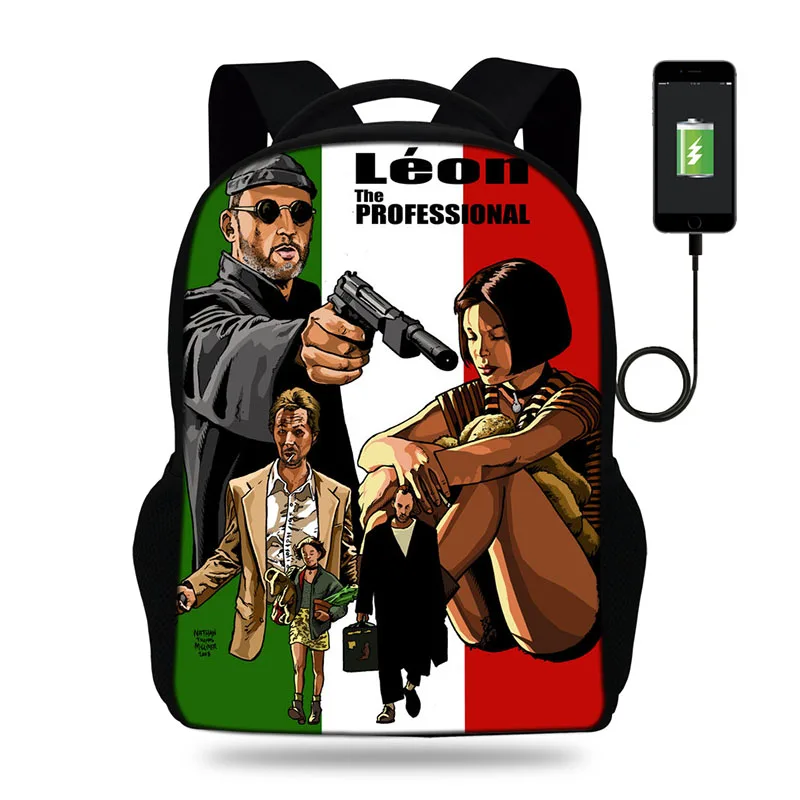 Leon профессиональный рюкзак женский с usb-портом рюкзаки для девочек-подростков