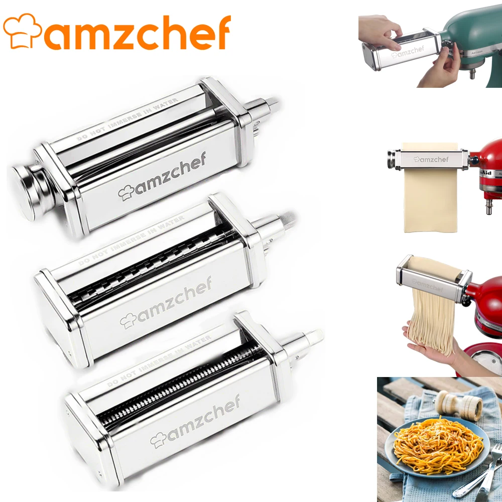 kitchenaid 3 piece pasta roller and cutter set