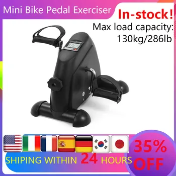 

Mini Pedal Stepper Exercise Machine LCD Display Indoor Cycling Bike Stepper with Adjustable Resistance For Home Office Gym