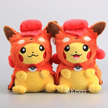 

28 cm Pikachu Cosplay Vulpix Plush Toys Peluche Japan Anime Psyduck Gengar Squirtle Mewtwo Ditto Series Dolls Women Kids Gift