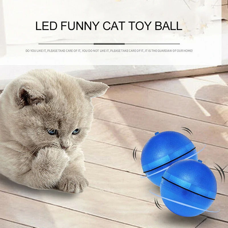 

Pet LED Motion Ball Toy Flash Electric Automatic Activated Cat Kitten Dog Playing TP899