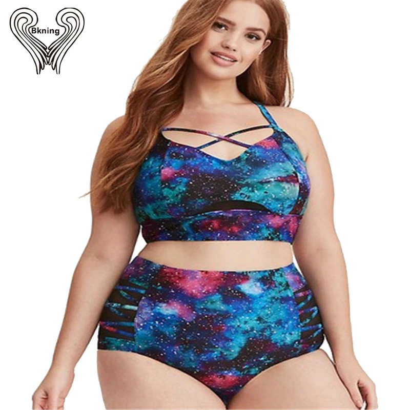 plus size crop top swimsuit
