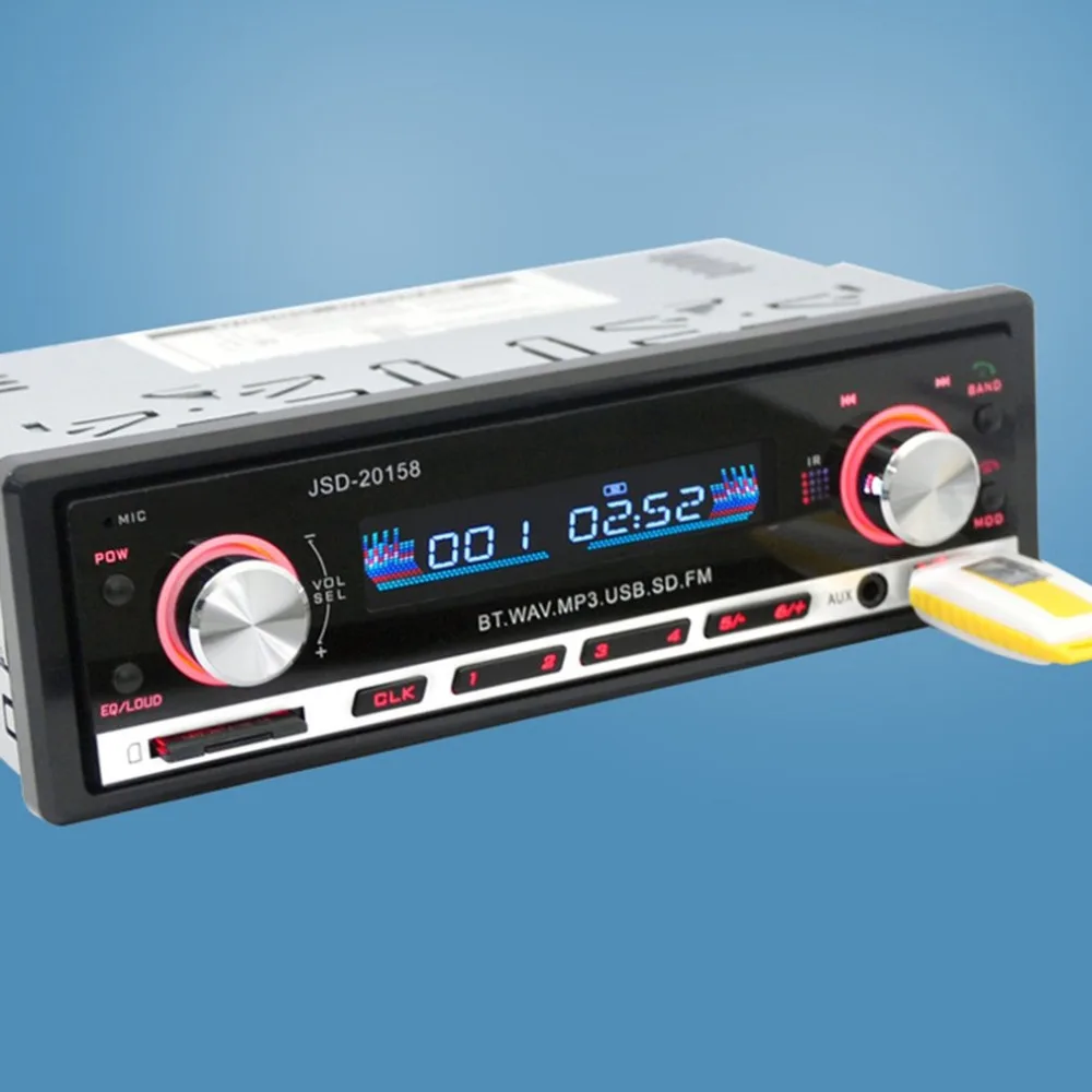 Красный светильник, автомобильный беспроводной MP3-плеер, автомобильная Mp3 карта, машина Fm, Hands-Free Call U Disk Machine 20158
