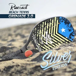 Riacoast Raquete Beach Tennis Grit Mat Face Soft EVA Memory Foam Core Full Carbono Paddle Ghost Head Racket