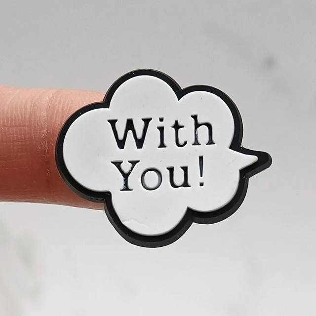 Novelty Design Cartoon With You PVC Shoe Charm Accessories Funny Diy Shoe Buckle Decor Fit Pins Croc Charms JIBZ Kid Party Gift L