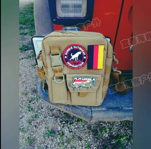 ПВХ меховая ракета K9 собачий патч значки резиновая глава для собаки жгут жилет