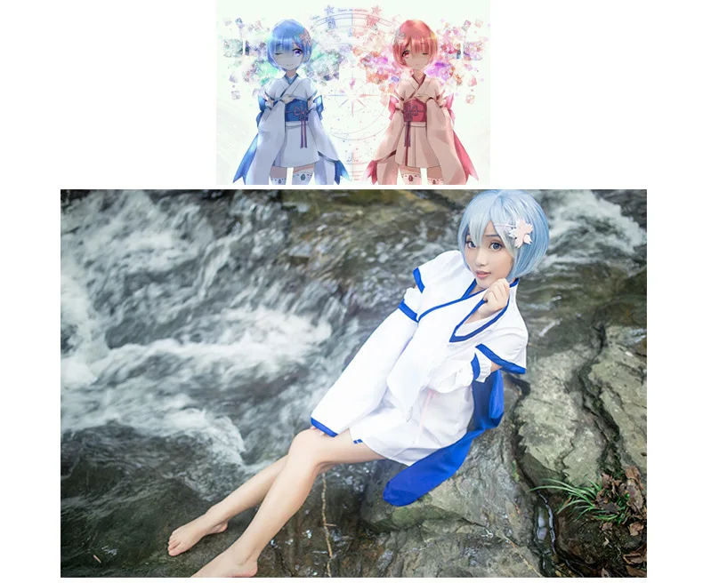 Аниме Re ZERO Starting Life в другом мире костюмы для косплея рам и Рем костюм Zero Kara Hajimeru