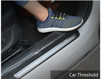 

Carbon Fiber Pattern Car Rear Bumper Protector Sticker For Kia Rio K2 K3 Ceed Sportage 3 sorento cerato armrest picanto optima