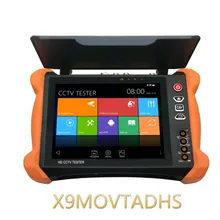 Профессиональный CCTV тестер инструменты X9 8 дюймов H.265 4 к 8MP TVI CVI AHD SDI CVBS IP камера CCTV монитор и дисплей с TDR, кабель tracer