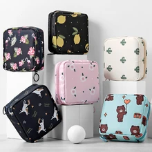 Waterproof Tampon Storage Bag Cute Sanitary Pad Pouches Portable Makeup Lipstick Key Earphone Data Cables Organizer