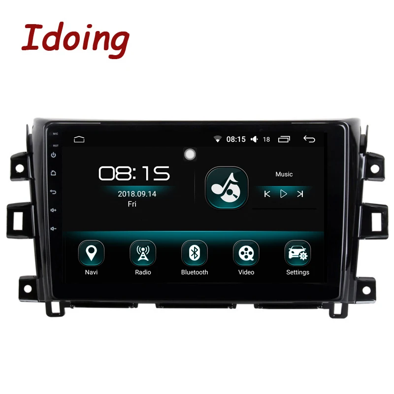 Автомобильный мультимедийный плеер Idoing 10 2 дюйма 2.5D IPS 1din Android радио аудио для Nissan