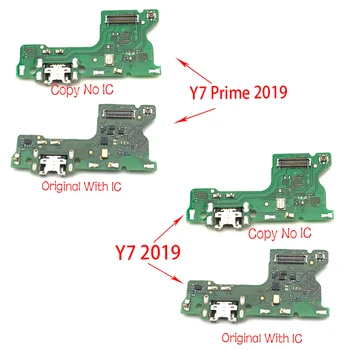 

10pcs/lots For Huawei Y7 2019 / Y7 Prime 2019 Dock Connector Micro USB Charger Charging Port Flex Cable Microphone Board