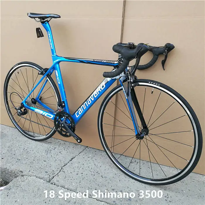 18 Speed blue Бренд дорожный велосипед 48/50/52 см полный кадр из углеродного волокна SHIMAN0 22 Скорость перерыв ветер тормоз V Велосипедное гоночное седло велосипеда велосипед - Цвет: 18 Speed blue