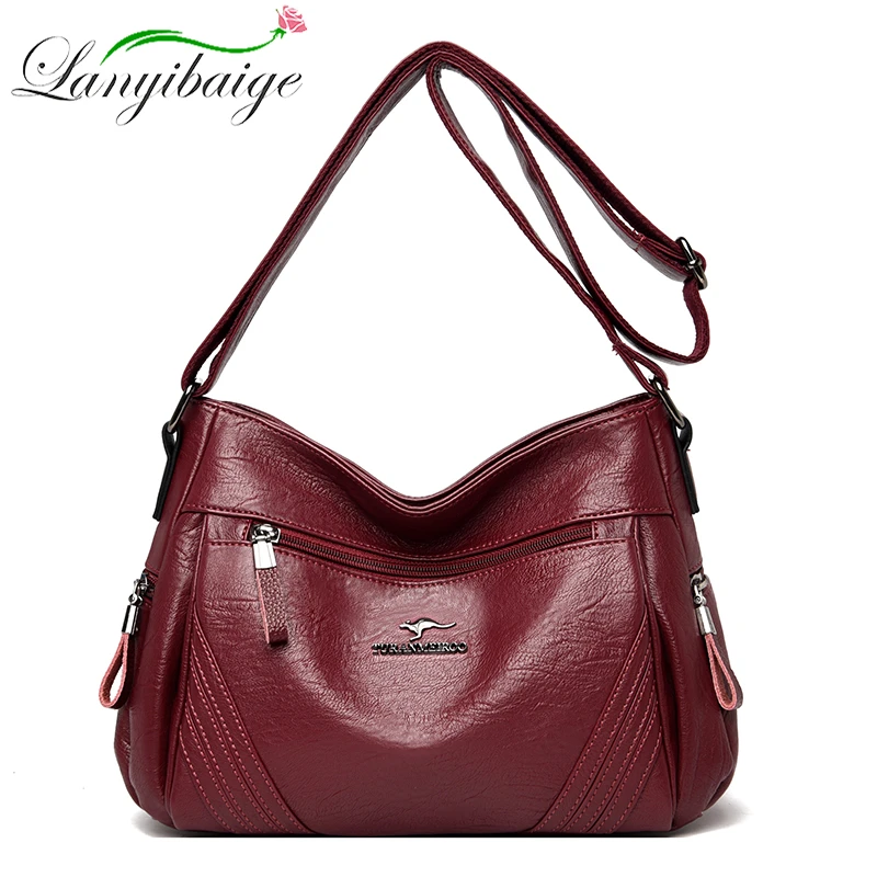 New High Quality Ladies Shoulder Bag Soft PU Leather Messenger Bag Elegant  Girl Bolsa Feminina Large Capacity Handbag 2021 New|Shoulder Bags| -  AliExpress