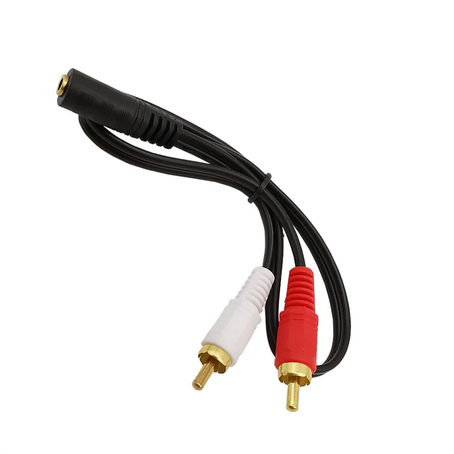 Audio adapter cable 2 x RCA (male) - 3.5 mm (female) 