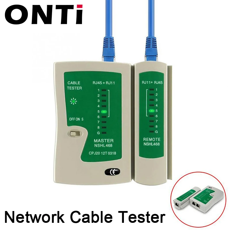 Professional Network Cable Tester RJ45 RJ11 RJ12 CAT5 UTP LAN Cable Tester Networking Tool Handheld Wire Telephone Line Detector