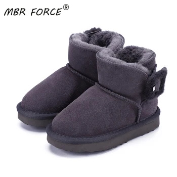 

MBR FORCE 2020 classic Children fashion winter leather Girls Boys high quality Ankle shoes non-slip warm All-match snow boots