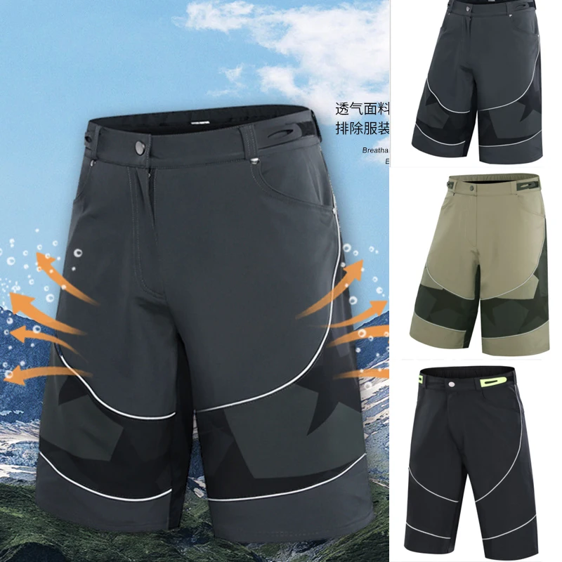 

M-5XL Men's Cycling Shorts Breathable Running Hiking MTB Bike Mountain Climbing Sports Riding Road Downhill Loose Shorts