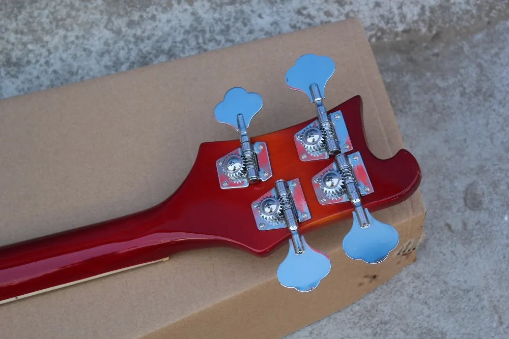 Новинка 2018 фабрика и 4 струны Rickenback 360 электрическая басовая Cherryred струнная Ricken 330