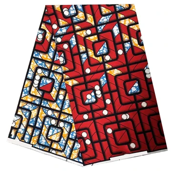 

Veritable Wax tissus Guaranteed Real Wax 6yard/lot 2020 New High Quality African Fabric nigeria ankara tissus Wax Y0025