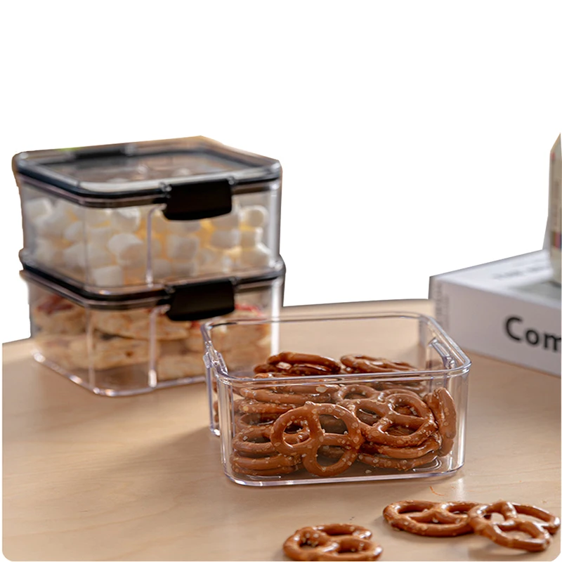 Food Storage Container Refrigerator Noodle Box Granary Transparent Sealed Can With Lid Storage Bottle Kitchen Snack Box