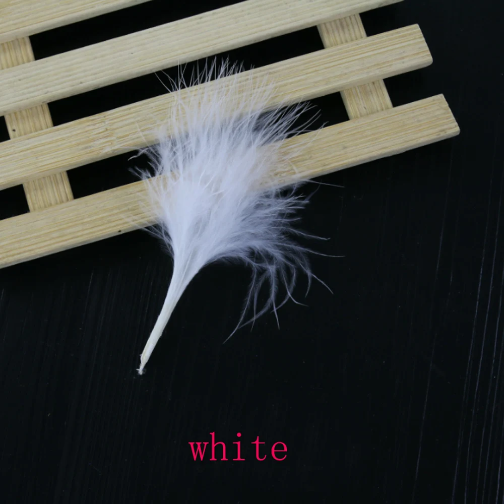 Selected 20feathers turkey marabou fly tying feathers for wooly bugger  leech streamer fly tying materials