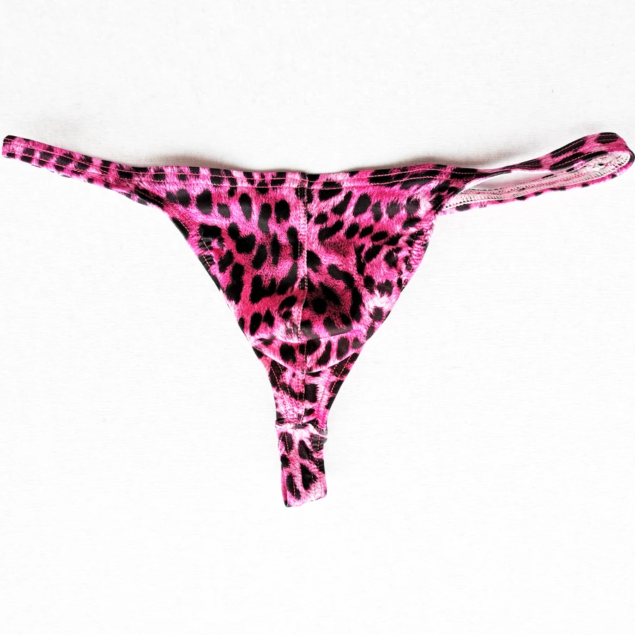 Sexy Underwear Thong leopard print Men's Underwear Mens Sexy Underpants Lingerie men Thongs and G strings tanga Hombre HT032