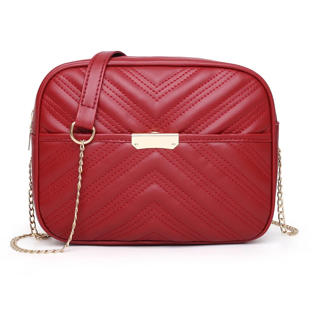 Red OCARDIAN HnadBag женская сумка-мессенджер модная женская однотонная сумка на плечо с застежкой дизайнерская женская сумка с карманом для телефона - Цвет: Red