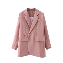 Za – blazer à Double boutonnage pour femme, veste, costume de bureau, élégant, nouvelle collection automne 
