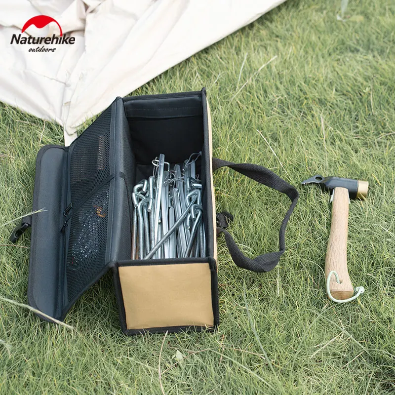 Naturehike 9.6L Outdoor Travel Storage Bag Portable Large Capacity Tent Accessories Tool Bag Multiple Pockets Sundry Box