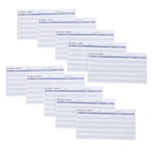 

18pcs Expense Budget Sheets Creative Cash Plan Cards Portable Budget Cards