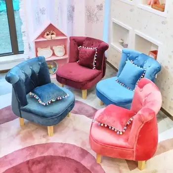 

Pure handmade children cute cloth American simple small sofa reading chair leisure single baby shoes bench