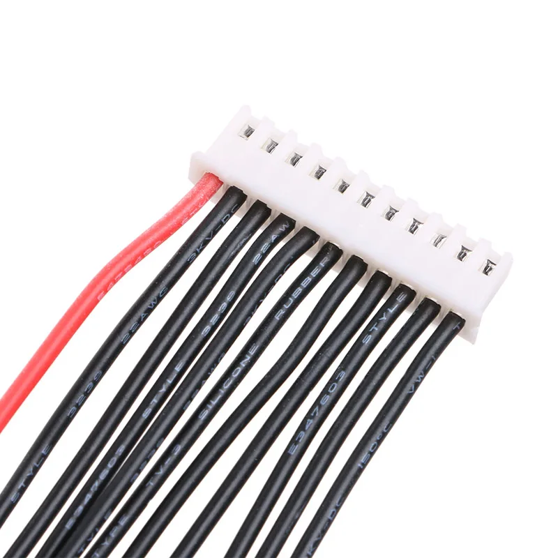 10S1P Lipo батарея баланс зарядное устройство кабель 22 AWG кремниевый провод JST XH Разъем 10 см